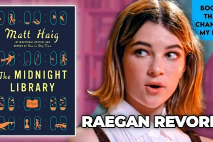 Raegan Revord discussing The Midnight Library and how the book changed her perspective on fear, regret, and second chances